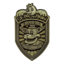 Five Nights at Freddy's Security Badge Antique Brass Edition Replica