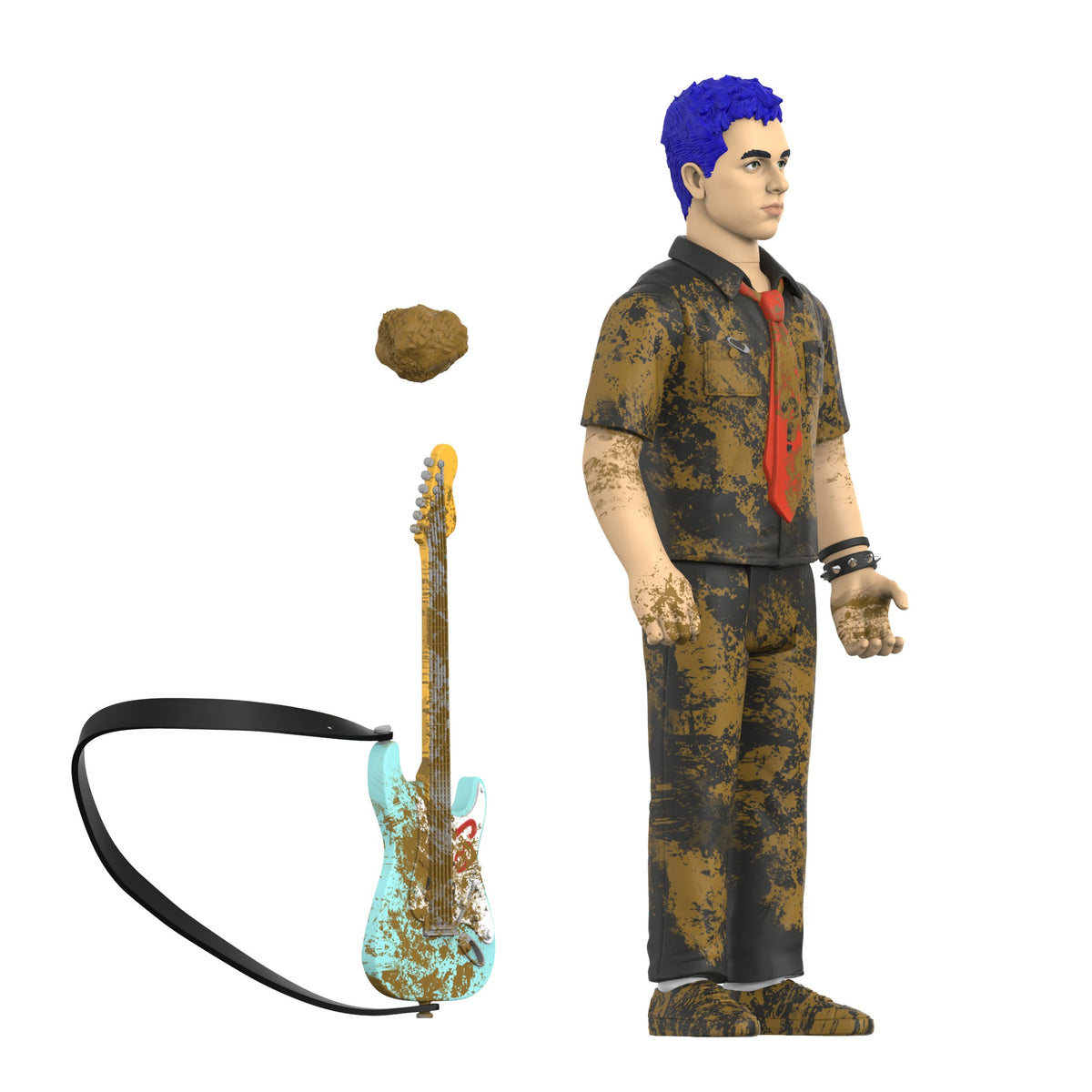 Green Day ReAction Action Figure Wave 01 Billie Joe Armstrong (Mud Fight) - Super7 Action Figures