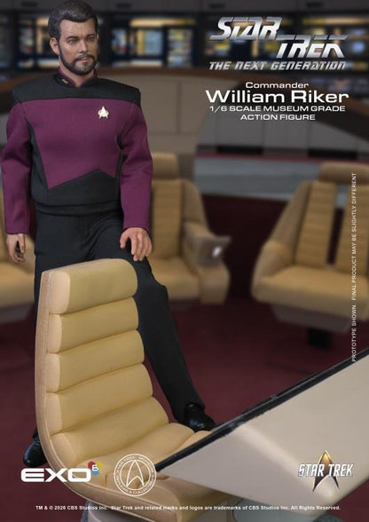 Star Trek: The Next Generation Commander William T. Riker (Essentials Ver.) 1/6 Scale Action Figure - EXO-6 Action Figures