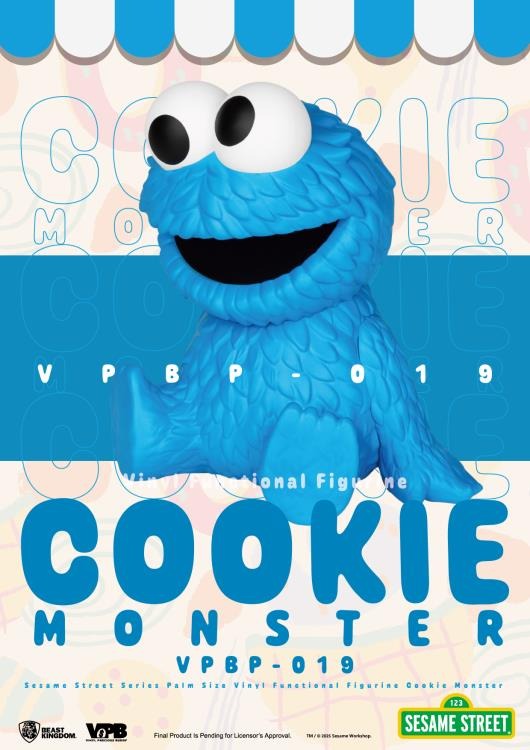 Sesame Street: Cookie Monster: Palm-Sized Vinyl Piggy Bank