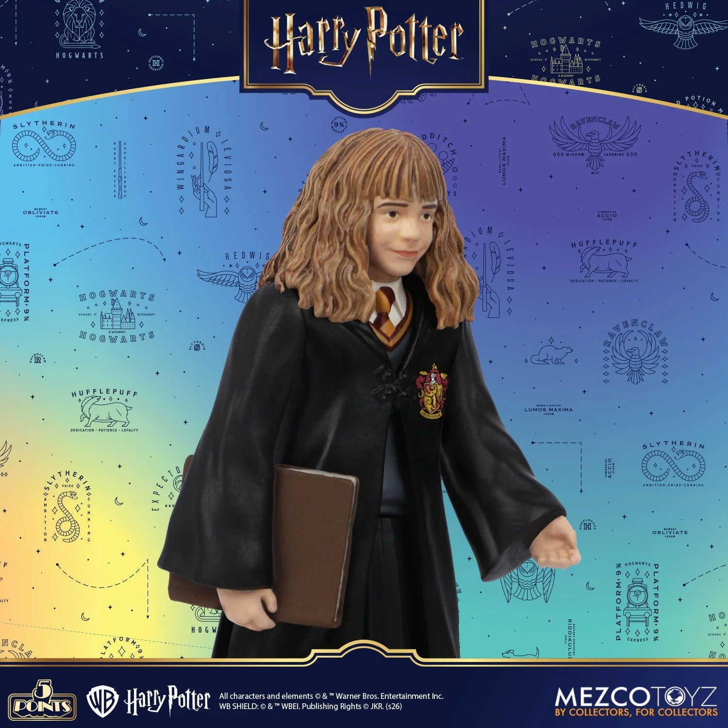 Mezco Harry Potter: Series 1: 5 Points: Full Set Of 4 Action