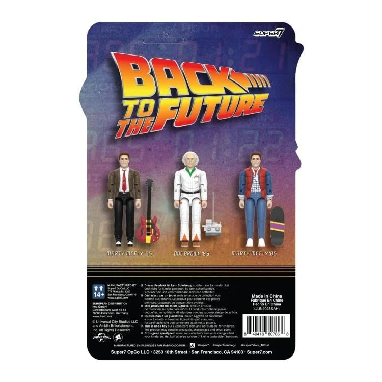 Back To The Future ReAction+ Action Figure Wave 01 Doc Brown '85
