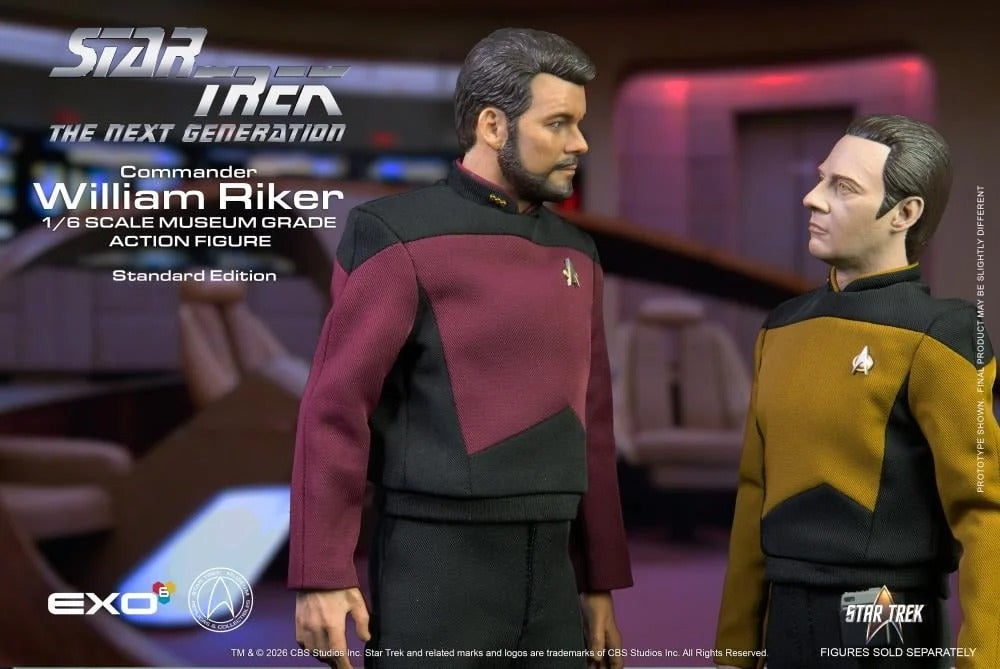 Star Trek: The Next Generation Commander William T. Riker (Standard Ver.) 1/6 Scale Action Figure - EXO-6 Action Figures