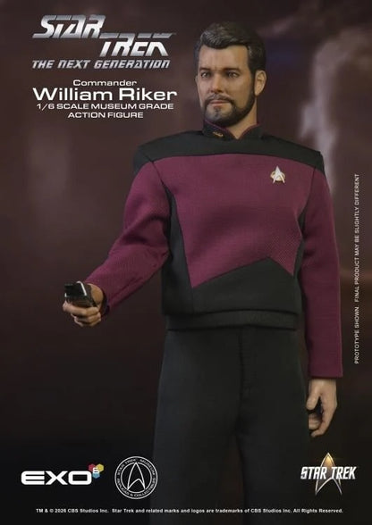 Star Trek: The Next Generation Commander William T. Riker (Standard Ver.) 1/6 Scale Action Figure - EXO-6 Action Figures