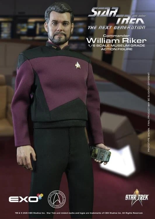 Star Trek: The Next Generation Commander William T. Riker (Standard Ver.) 1/6 Scale Action Figure - EXO-6 Action Figures