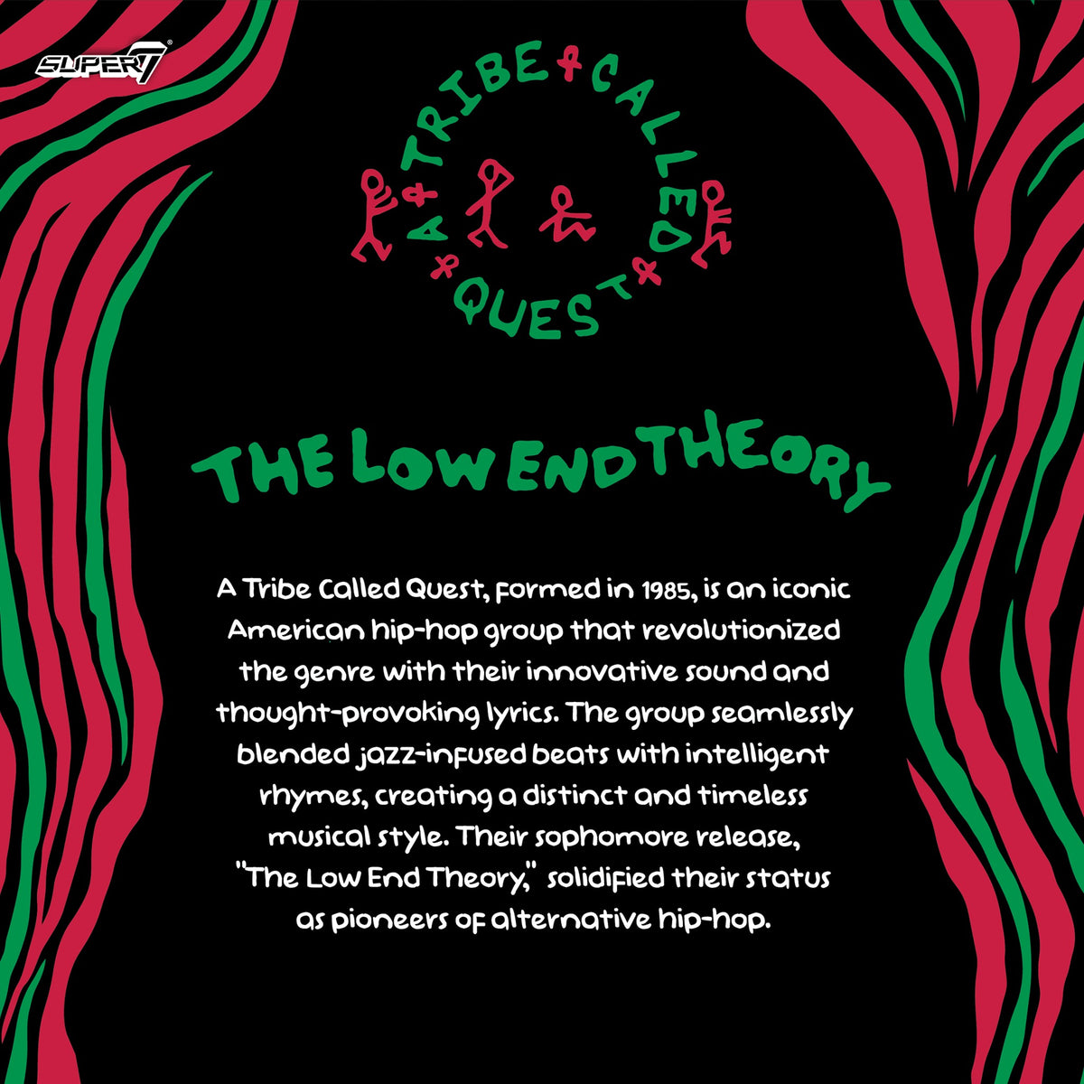 A Tribe Called Quest ReAction Action Figures 3-Pack The Low End Theory - Super7 Action Figures