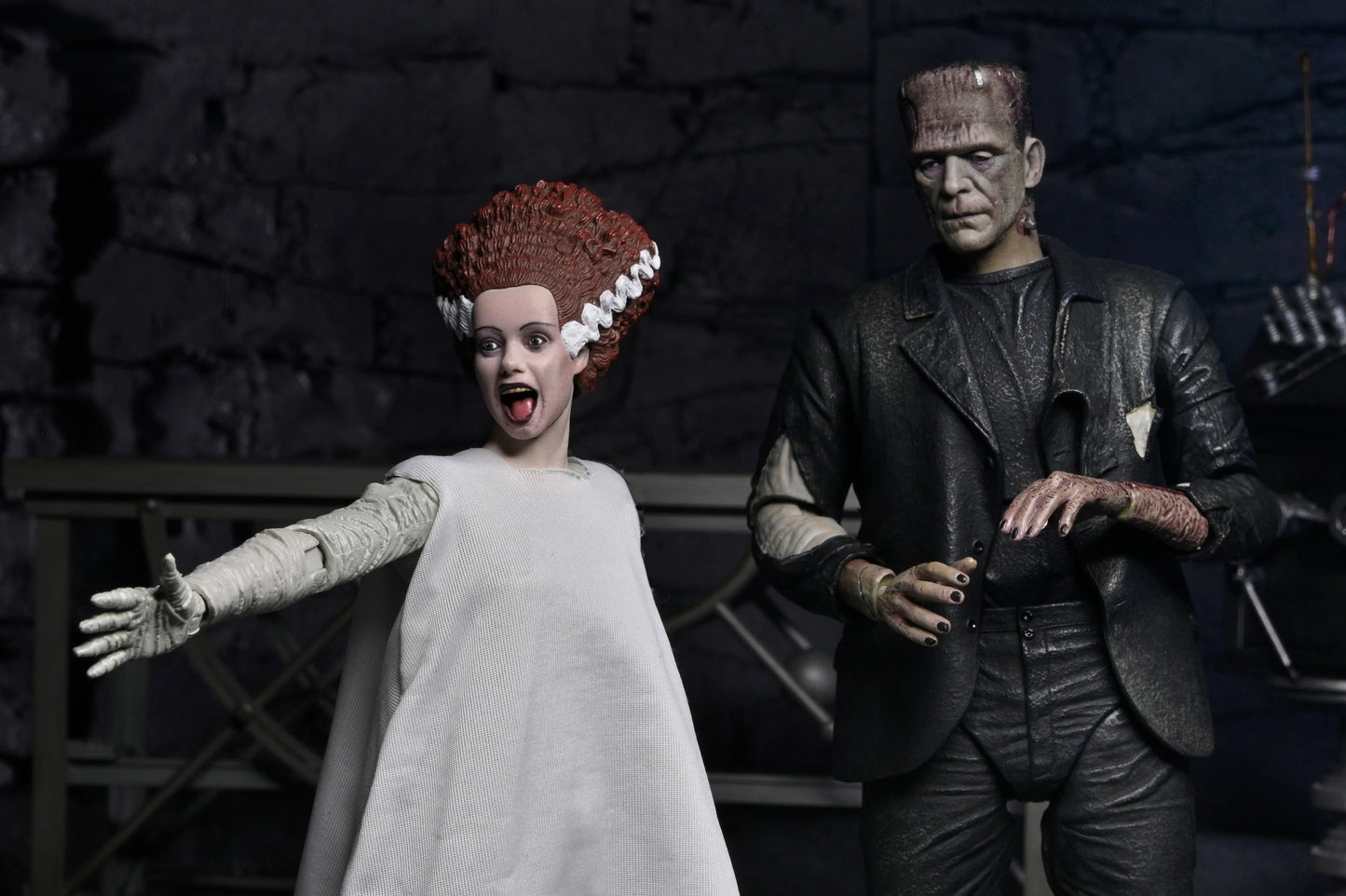 Universal Monsters: Bride Of Frankenstein & His Mate (Colour Version): 7" Action Figure 2 Pack