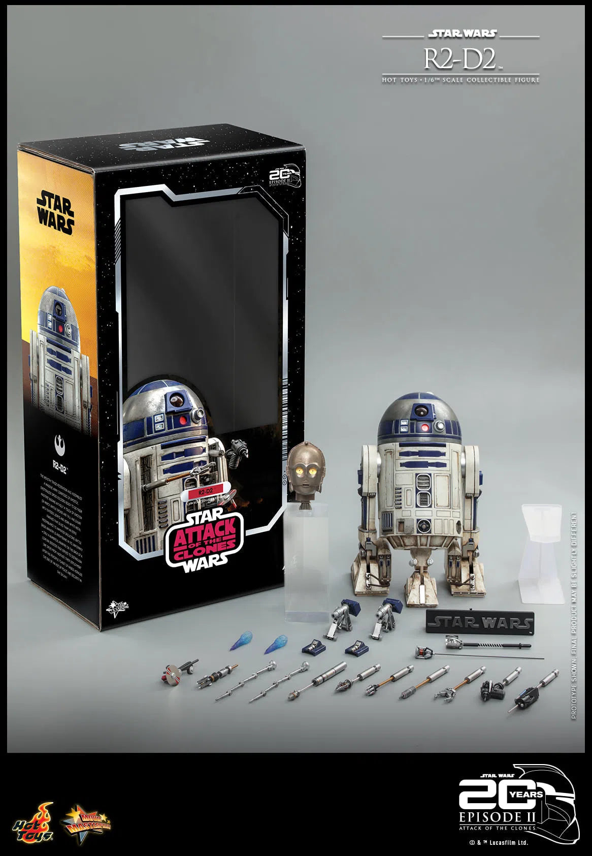 R2-D2: Star Wars: Attack Of The Clones: MMS651: Hot Toys