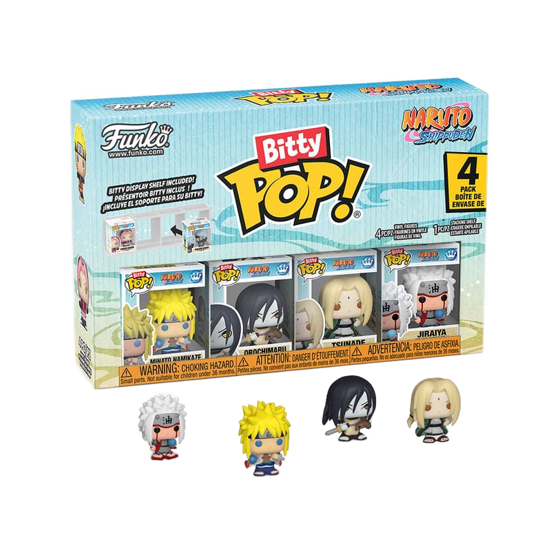 Naruto Shippuden Bitty POP! Vinyl Figure 4-Pack Team 2 2,5 cm - Funko Mini Figures, Pop! Figures