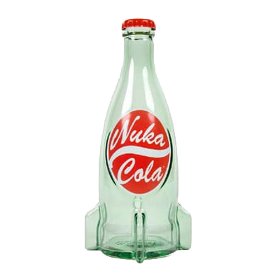 Fallout Bottle Series Replica Glass Bottle Nuka Cola Clear - DEVplus Kitchen & Tableware