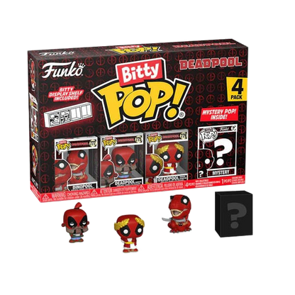 Deadpool Bitty POP! Vinyl Figure 4-Pack Dinopool 2,5 cm - Funko Mini Figures, Pop! Figures