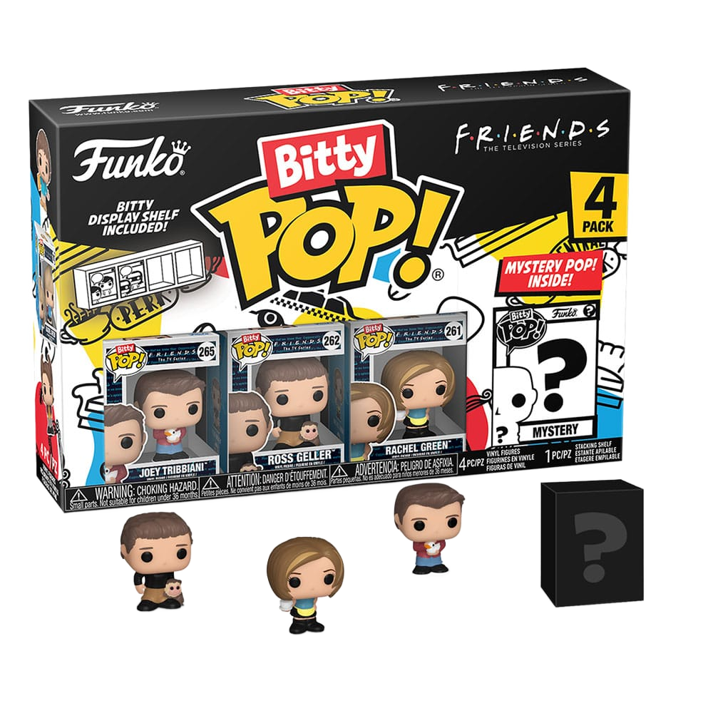 Friends Bitty POP! Vinyl Figure 4-Pack Joey 2,5 cm - Funko Mini Figures, Pop! Figures