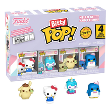 Hello Kitty and Friends Bitty POP! Vinyl Figure 4-Pack Series 1 2 cm - Funko Mini Figures, Pop! Figures