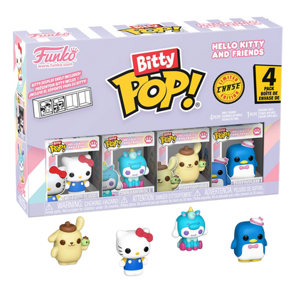 Hello Kitty and Friends Bitty POP! Vinyl Figure 4-Pack Series 1 2 cm - Funko Mini Figures, Pop! Figures