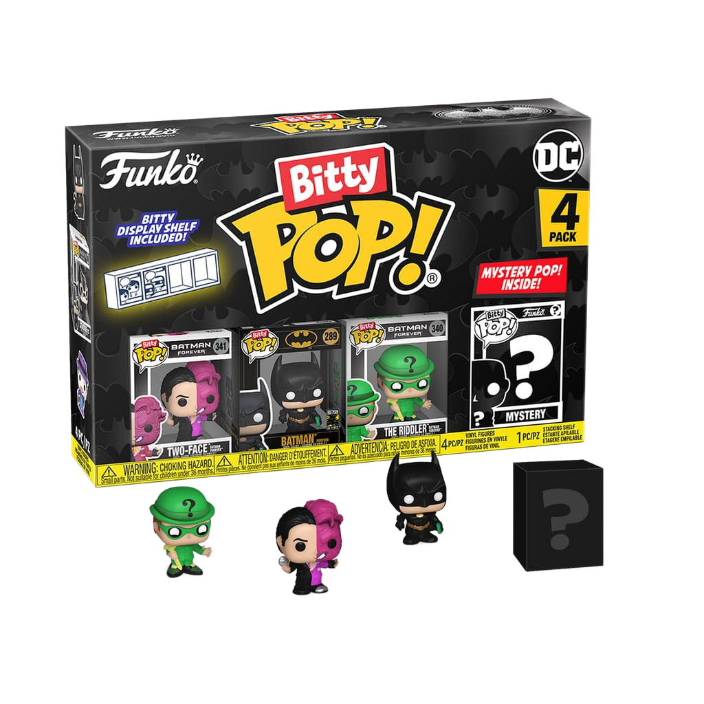Batman 85th Anniversary Bitty POP! Vinyl Figure 4-Pack Two Face 2,5 cm - Funko Mini Figures, Pop! Figures