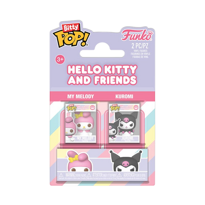 Hello Kitty Bitty POP! Vinyl Figures 2-Pack My Melody&Kuromi 2 cm - Funko Mini Figures