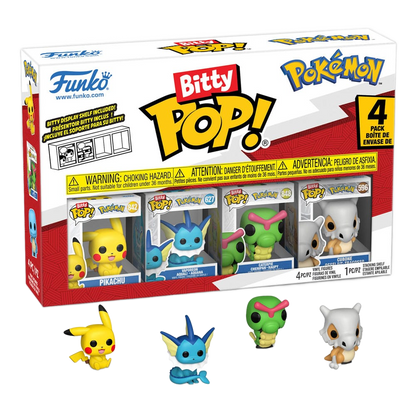 Pokémon Bitty POP! Vinyl Figure 4-Pack Series 1 2 cm - Funko Mini Figures, Pop! Figures