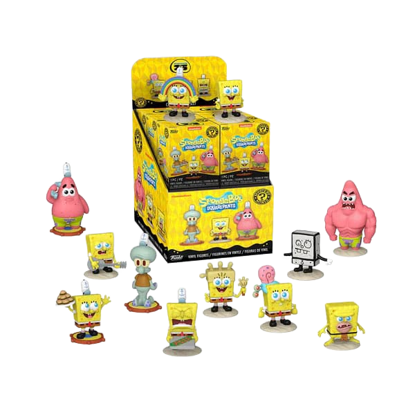 SpongeBob SquarePants Mini Figures 25th Anniversary 5 cm Display (12) - Funko Blind Boxes, Mini Figures & Capsule Toys