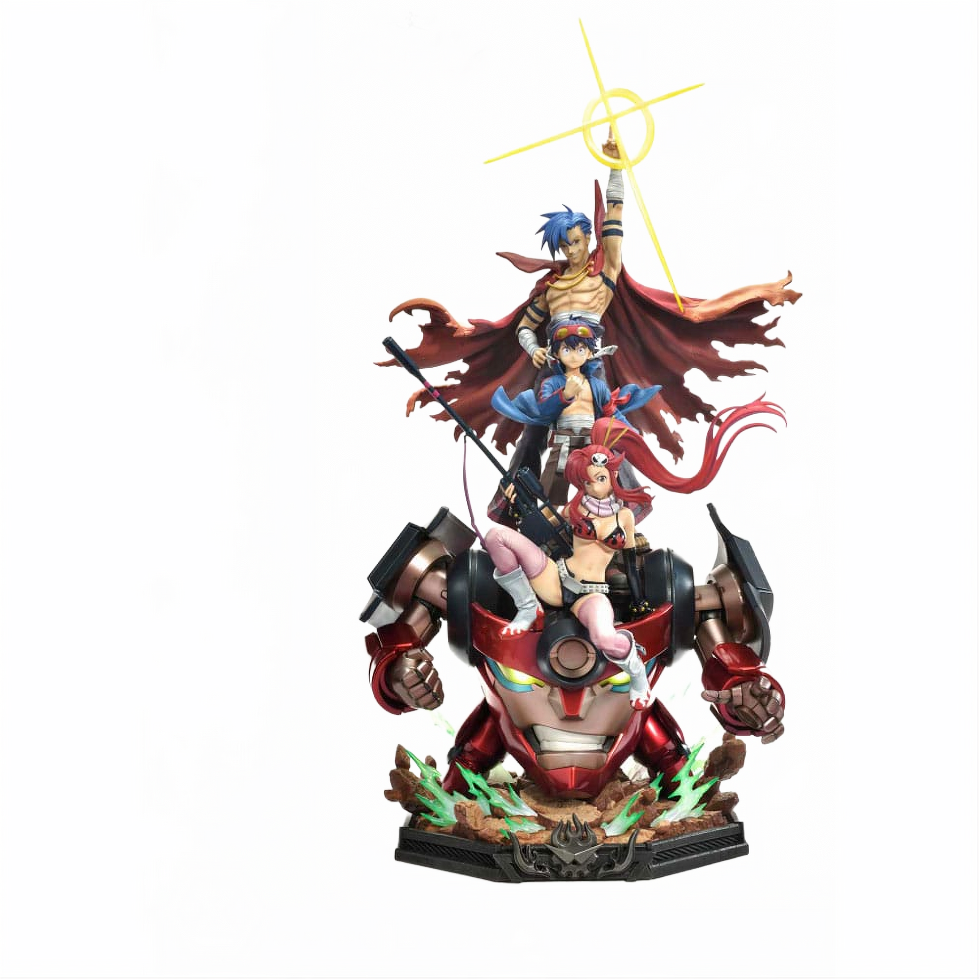 Gurren Lagann Ultimate Premium Masterline Series Statue 1/4 Kamina, Simon & Yoko with Lagann 97 cm - Prime 1 Studio Statues & Busts