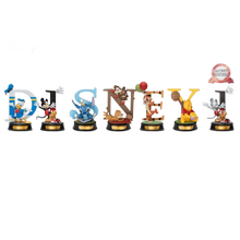 Disney Mini Diorama Stage Statues 6-pack Alphabet Art - Beast Kingdom Toys Mini Figures