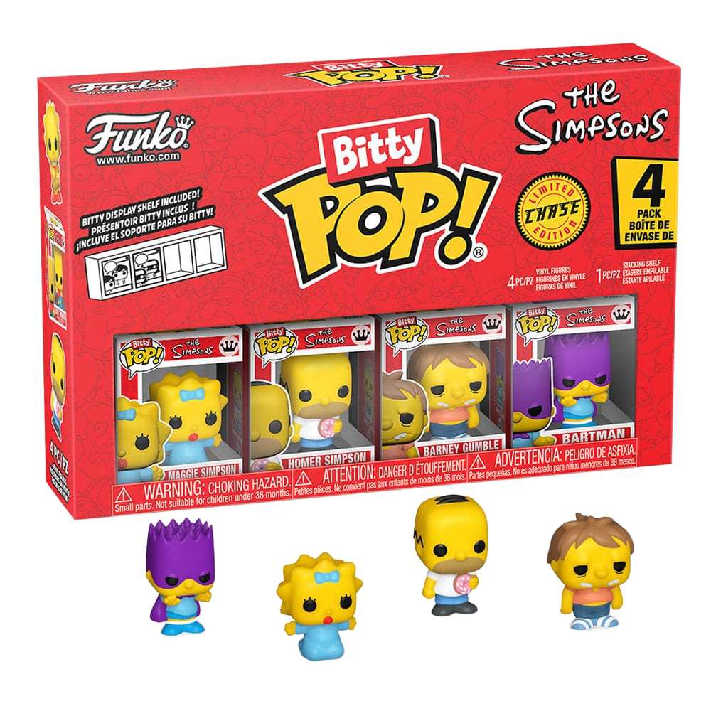 The Simpsons Bitty POP! Vinyl Figure 4-Pack Series 3 2 cm - Funko Mini Figures, Pop! Figures