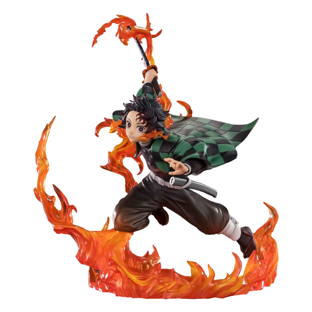 Demon Slayer: Kimetsu no Yaiba FiguartsZERO PVC Statue Kamado Tanjiro (Kyojuro Rengoku's Sword Guard Ver.) 19 cm - Bandai Tamashii Nations Action Figures