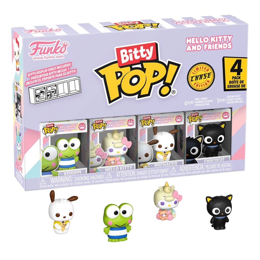 Hello Kitty and Friends Bitty POP! Vinyl Figure 4-Pack Series 2 2 cm - Funko Mini Figures, Pop! Figures