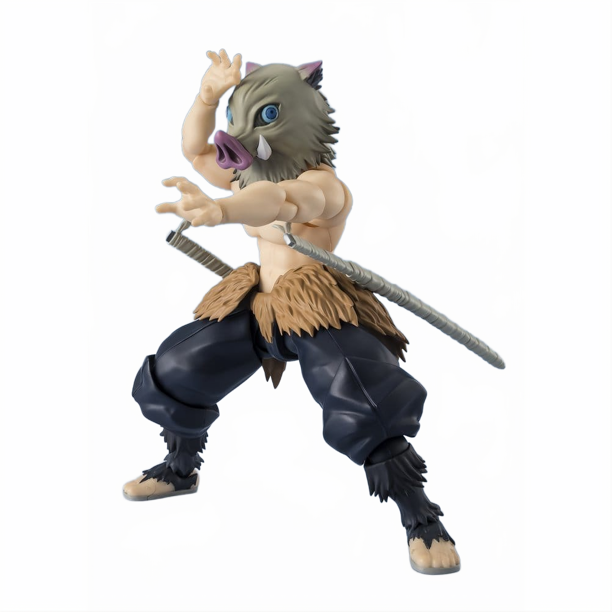 Demon Slayer: Kimetsu no Yaiba S.H. Figuarts Action Figure Inosuke Hashibira 14 cm - Bandai Tamashii Nations Action Figures