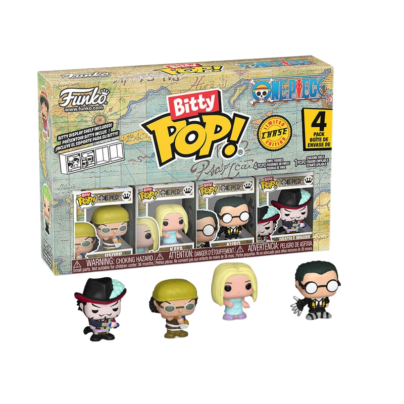 One Piece Bitty POP! Vinyl Figure 4-Pack Usopp 2,5 cm - Funko Mini Figures, Pop! Figures