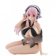 Super Sonico Noodle Stopper PVC Statue Super Sonico Swimsuit Black Color Ver. - Furyu Statues