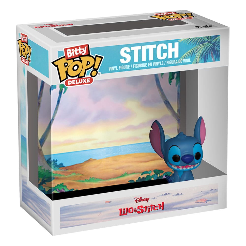Disney Bitty POP! Deluxe Vinyl Figure Stitch(Beach) Display (12) 2,5 cm - Funko Mini Figures, Pop! Figures