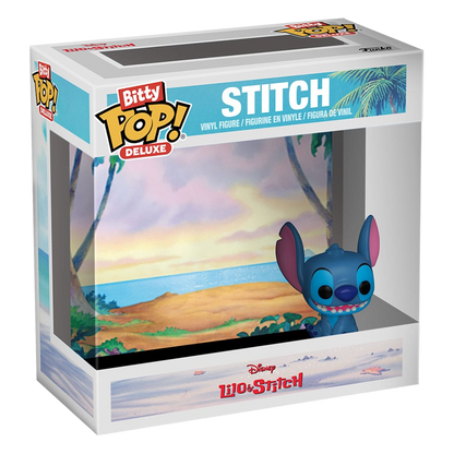 Disney Bitty POP! Deluxe Vinyl Figure Stitch(Beach) Display (12) 2,5 cm - Funko Mini Figures, Pop! Figures