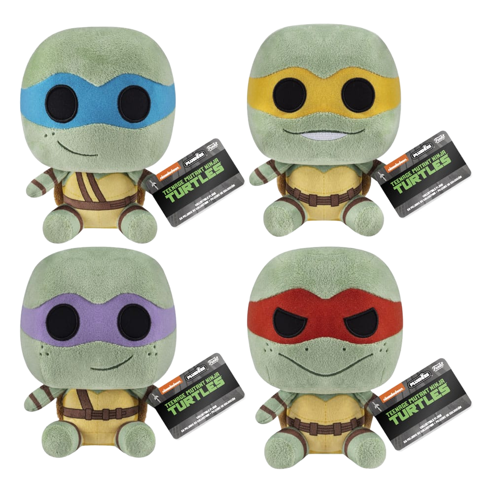 Teenage Mutant Ninja Turtles Plush Figure Display 18 cm Assortment Box Qty 6 - Funko Plushes