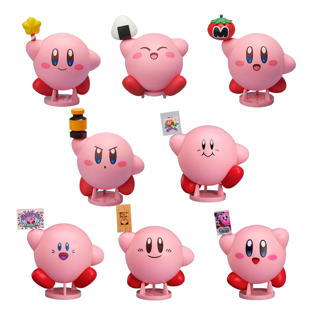 Kirby Corocoroid Buildable Collectible Figures 6 cm Series 2 Deluxe Assortment (6) - Good Smile Company Mini Figures