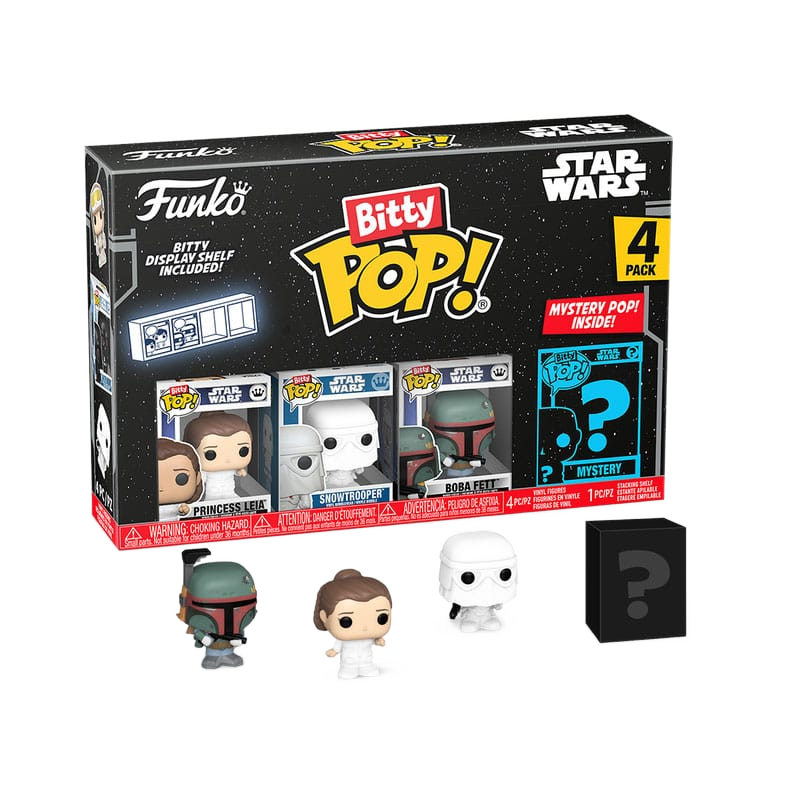 Star Wars Bitty POP! Vinyl Figure 4-Pack Leia 2,5 cm - Funko Mini Figures, Pop! Figures