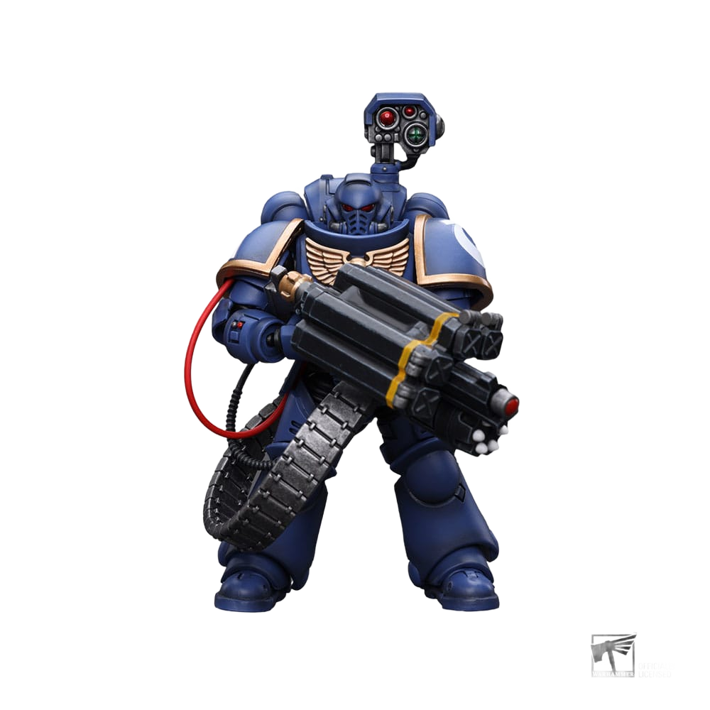 Warhammer 40k Action Figure 1/18 Ultramarines Desolation Marine with Castellan Launcher (Superfrag) 12 cm - Joy Toy (CN) Action Figures