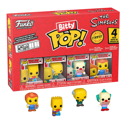 The Simpsons Bitty POP! Vinyl Figure 4-Pack Series 1 2 cm - Funko Mini Figures, Pop! Figures