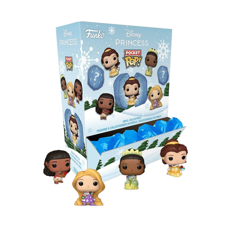 Disney Princess Pocket POP! Vinyl Figure Ice 4 cm Display (12) - Funko Pop! Figures, Blind Boxes