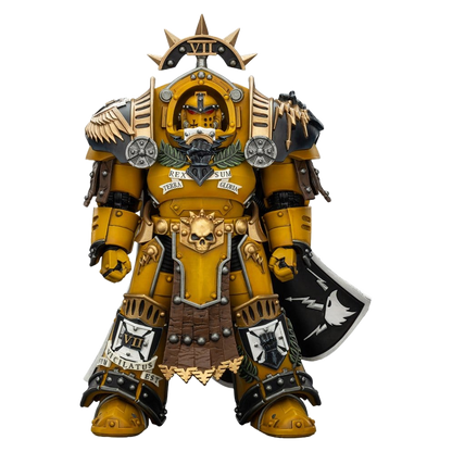 Warhammer Imperial Fists Action Figure Legion Praetor in Tartaros Terminator Armourwith Power Sword and Vigil Storm Shield 14 cm - Joy Toy (CN) Action Figures