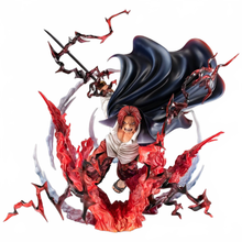 One Piece P.O.P SA-MAXIMUM PVC Statue Leader of Red Hair Pirates Red-Haired Shanks Kamusari 25 cm - Megahouse Statues