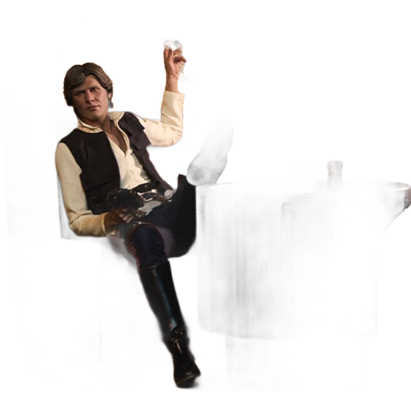 Star Wars Episode IV Mixed Media Premium Format Figure Han Solo: Sorry About the Mess 32 cm - Sideshow Collectibles Statues