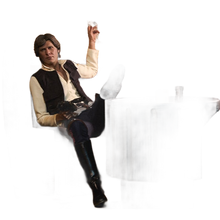 Star Wars Episode IV Mixed Media Premium Format Figure Han Solo: Sorry About the Mess 32 cm - Sideshow Collectibles Statues