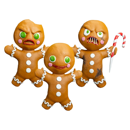 Krampus Prop Replicas 3-Pack Gingerbread Men - Trick Or Treat Studios Replicas