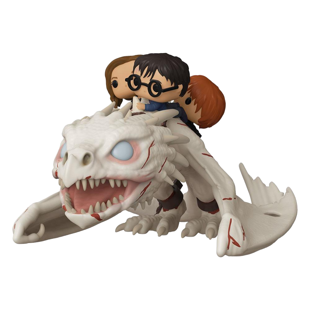 Harry Potter POP! Rides Vinyl Figure Dragon w/Harry, Ron, & Hermione 15 cm - Funko Pop! Figures