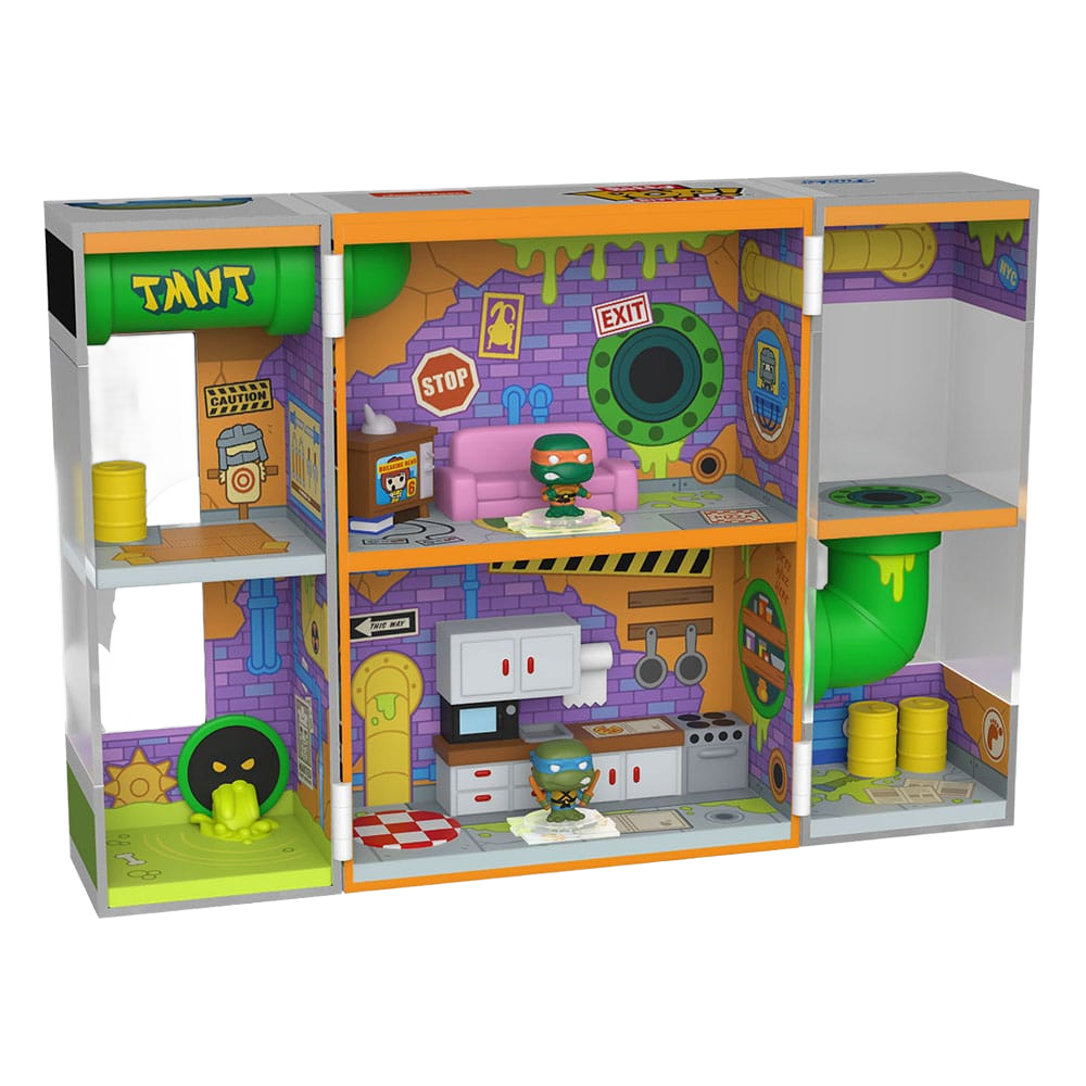 Teenage Mutant Ninja Turtles Bitty POP! Bitty Box Display with 2 Vinyl Figures Sewer Lair - Funko Pop! Figures