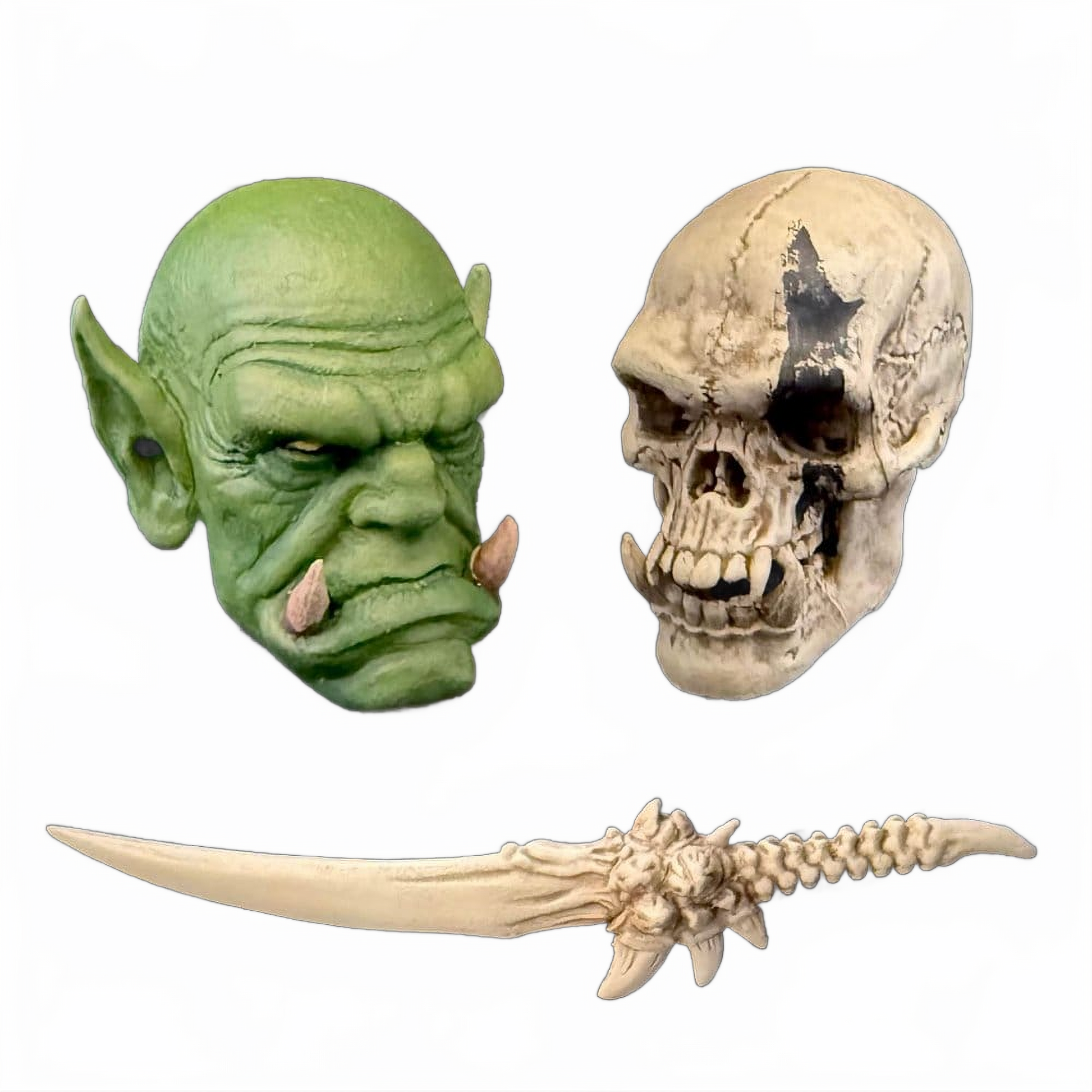 Mythic Legions Action Figure Accessory Enemy Head Pack - Four Horsemen Toy Design Action Figure Accessories