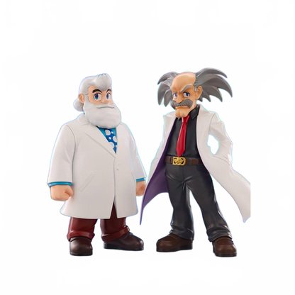 Mega Man Oshi Works PVC Figures 2-Pack Dr. Wily & Dr. Light - Kotobukiya Statues & Busts