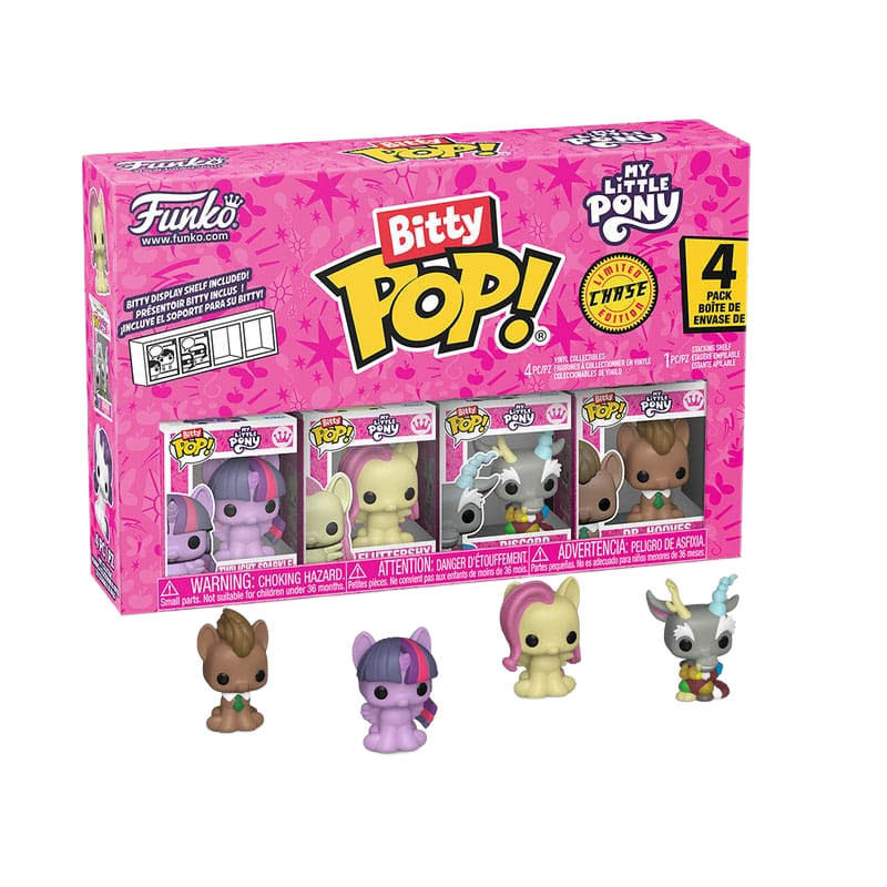 My Little Pony Bitty POP! Vinyl Figure 4-Pack TwilightSparkle w/CH 2,5 cm - Funko Mini Figures, Pop! Figures
