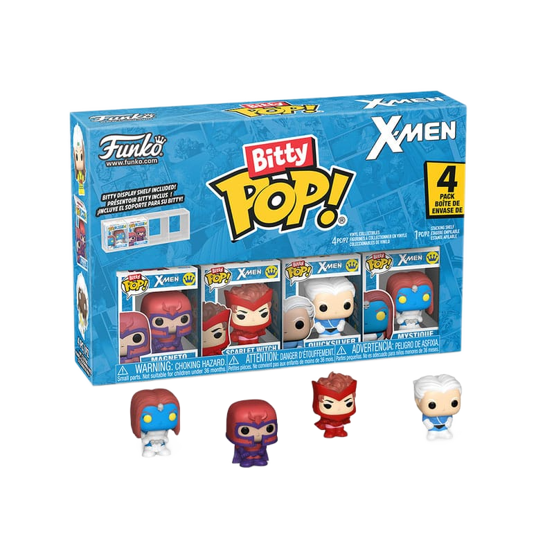 X-Men Bitty POP! Vinyl Figure 4-Pack Magneto 2,5 cm - Funko Mini Figures, Pop! Figures