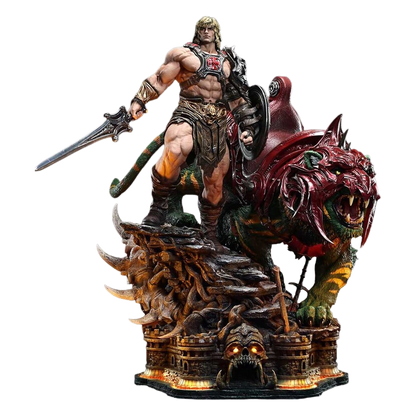 Masters of the Universe Real Elite Masterline Series Statue 1/4 He-Man & Battle Cat 86 cm - Prime 1 Studio Statues